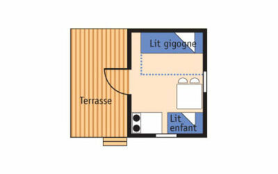 Modèle Anaïs    2 personnes / 7 m²