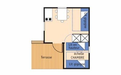 Modèle Olga    4 personnes / 17 m²